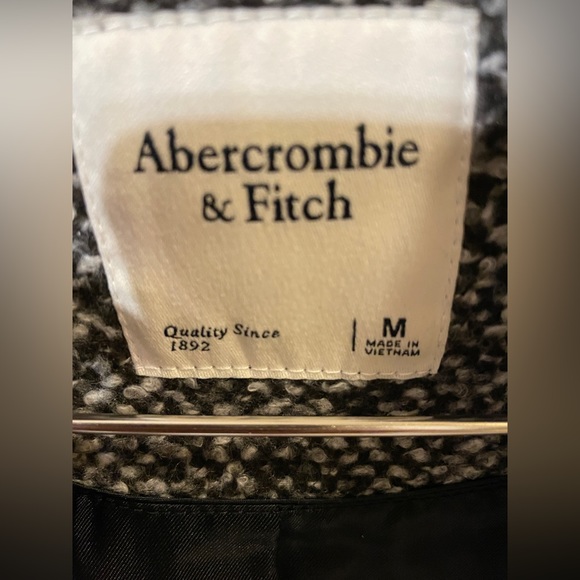 Abercrombie & Fitch heavyweight textured blazer coat size m - Picture 4 of 5
